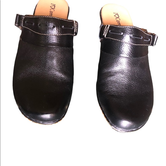 I Love Comfort heeled clogs. Size 8. Black - Picture 2 of 7